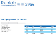 1.5ml Capacity Small Bulb Transfer Pipettes with Extended Tip